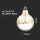Lampadina LED E27 5W G125 Filamento Ambrato Scritta Love 2200K