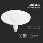 Lampadina LED Chip Samsung E27 11W UFO Acrilico Plastica 3000K Bianco caldo 