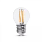 Lampadina LED E27 6W G45 Filamento 3000K Bianco caldo