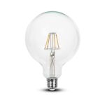 Lampadina LED E27 4W G125 Filamento 2700K Bianco caldo