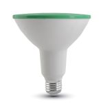 Lampadina LED E27 15W PAR38 Colore Verde IP65 