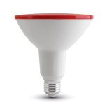 Lampadina LED E27 15W PAR38 Colore Rosso IP65