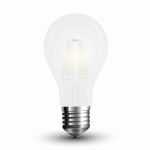 Lampadina LED E27 4W A60 Filamento Satinato 6400K Bianco freddo