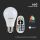 Lampadina LED E27 6W A60 RGB+W con Telecomando 3000K Bianco caldo