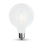 Lampadina LED E27 7W G95 Filamento Satinato 2700K  Bianco caldo