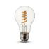 Lampadina LED E27 4W A60 Filamento a Spirale 2700K Bianco caldo