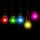 Lampadina LED E27 2W G45 Filamento Colore Verde 