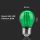 Lampadina LED E27 2W G45 Filamento Colore Verde 