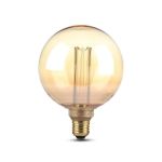 Lampadina LED E27 4W G125 Ambrata 1800K