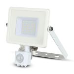 Faro LED Chip Samsung 30W con Sensore di Movimento e Crepuscolare e Interruttore Manuale di Bloccaggio Colore Bianco 300