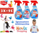 SMACCHIATORE SGRASSATORE  TESSUTI EAU ECARLATE 500 ml. x 3 pezzi 