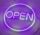  SIGN OPEN RGB LED NEON WITH REMOTE CONTROL