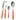 SET POSATE MORINOX FUNNY 24 PEZZI 6 PERSONE - ACCIAIO INOX 18/10 ARANCIO 