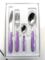MORINOX FUNNY CUTLERY SET 24 PIECES 6 PEOPLE - 18/10 STAINLESS STEEL COLOR LILAC