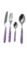 MORINOX FUNNY CUTLERY SET 24 PIECES 6 PEOPLE - 18/10 STAINLESS STEEL COLOR LILAC