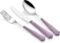 POSATE MORINOX OPERA 24 pz. 6 PERSONE ACCIAIO INOX 18/10 e ABS COLORE MALVIA