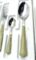 POSATE MORINOX OPERA 24 pz. 6 PERSONE ACCIAIO INOX 18/10 e ABS COLORE VERDE SALVIA 