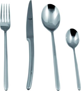 SERVIZIO POSATE MOSELLA 24 Pezzi, Acciaio Inossidabile 18/10 BY MEPRA LUXURY