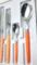 SET 24 POSATE COLOR BY MORI IN ACCIAIO 18/10 / ARANCIO MORINOX MADE IN ITALY