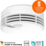 Rilevatore di Fumo con Batterie Integrate e Cuscinetti Adesivi Inclusi Hekatron Genius Plus Edition