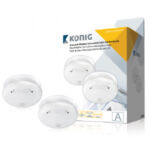 Rilevatore  fumo elettronico KONIG 2 pezzi 