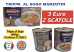 TRIPES À LA SAUCE MANZOTIN RECETTE AU PARMESAN 300 GR. X 2 - 600 GR  