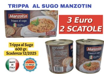 TRIPE IN ‘MANZOTIN’ SAUCE PARMESAN RECIPE 300 GR. X 2 - 600 GR 
