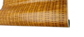 PLASTICA ADESIVA RATTAN MARRONE 2 MT. X 45 CM. 