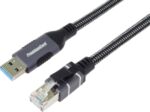 Cavo Ethernet da USB A RJ45 10/100/1000 mbit/s, Cat 6 FTP, da USB A Maschio A RJ45 maschio, USB 3.2 Gen 1, R