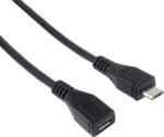 Cavo di Prolunga Micro USB 3m, Cavo Dati High Speed ​​Fino a 480mbit/s, Cavo di Ricarica, Micro USB 2.0 Femmina-Maschio,