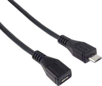 Cavo di Prolunga Micro USB 3m, Cavo Dati High Speed ​​Fino a 480mbit/s, Cavo di Ricarica, Micro USB 2.0 Femmina-Maschio,