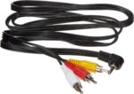 Cavo Video HQ da Jack a RCA, Lunghezza 1,5 m, Spina Jack a 4 Pin da 3,5 mm a Spina 3X RCA RCA, Cavo di Collegamento Vide