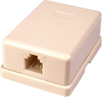 Presa per Telefono a Parete 1 x RJ11 autoadesiva, trz4