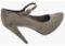 SCARPE DONNA DECOLLETE TACCO ALTO GRIGIO VERA PELLE CAMOSCIO TAG 36 BY ALYSA