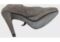 SCARPE DONNA DECOLLETE TACCO ALTO GRIGIO VERA PELLE CAMOSCIO TAG 36 BY ALYSA