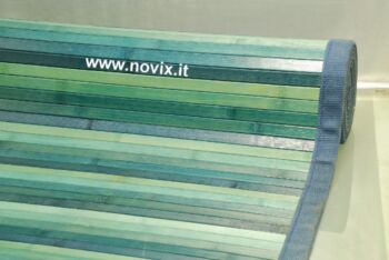 TAPPETO BAMBÙ BLU 60X280 cm.