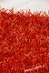 Tapis Shaggy-spaghetti rouge
