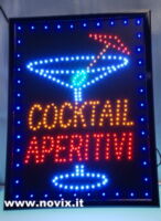 INSEGNA LED COCKTAIL APERITIVI 