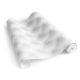 PAPIER PEINT "CAPITONS" COUCHE DE CUIR BLANC
