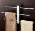 Towel bar with 3 sliding