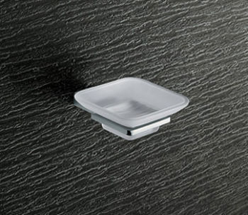 Porte-savon avec verre dépoli pan cm.10, 5x13, 2x4