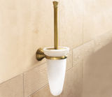 Wall toilet brush with bristles in tuft