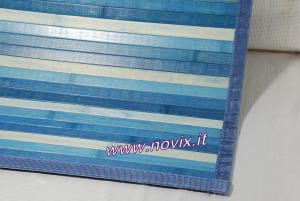 BAMBOO CARPET 55x180 cm. BLUE COLOR