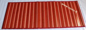 TAPIS BAMBOU 55x280 cm ROUGE, ORANGE, CREME 