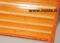 TAPIS BAMBOU ROUGE, ORANGE CRÉME 45 X 75 cm
