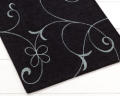 TAPIS METALLI 65 X 110 CM NOIR