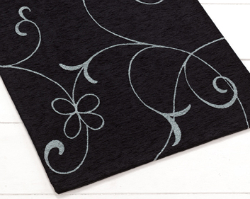 TAPIS METALLI 85 X 150 CM NOIR