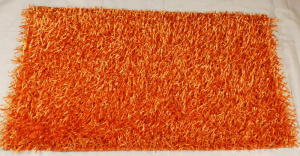 TAPIS SHAGGY 160 X 220 ORANGE