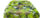 TOVAGLIA CERATA IN PVC ANTIMACCHIA  VERDE UVA CON BOTTIGLIE VENDITA AL METRO 140 cm x ...