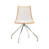 ZEBRA BICOLORE TRESTLE CHAIR WHITE+RED